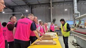 combois members visit a company