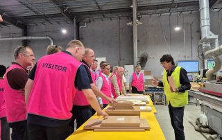 combois members visit a company