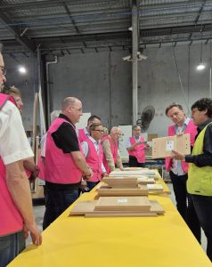 combois members visit a factory