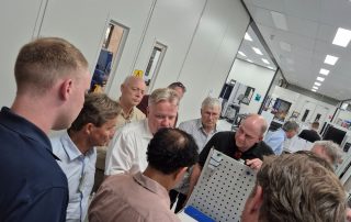 Combois members visit host company rjs tech group